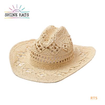 China 2021 Character Sparta Cowboy Lady Straw Hat Fashionable Selling Beach Summer Fishmen Hat Traveling Sun Hat for sale