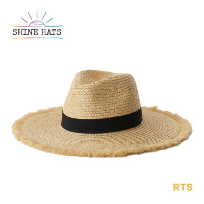 China 2021 Character Large Summer Fishing Sun Beach Hat Custom Straw Hat Fashionable Wide Brim Panama Straw Hats for sale