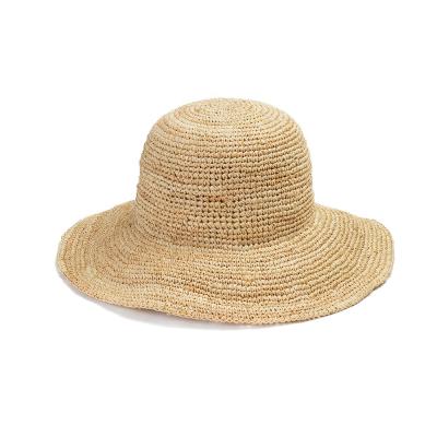 China Holiday Straw Hat Crochet Raffia Sombrero De Copa Fine Brim OEM 10cm Straw Hat Character Shinehats 57cm for sale