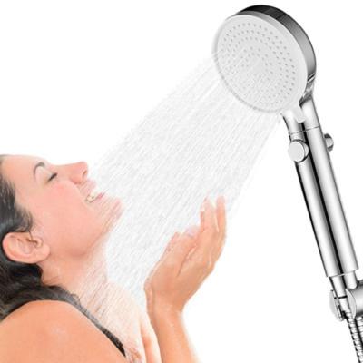 China ABS Single Silver Magnetic Shower Head Stainless Steel Rainfall Free Top Spray for sale