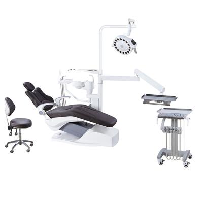 China Luxury Dental Chair Dental Chair Unit Dental Equipment AY-A4800I AARON 1 with dental light en venta