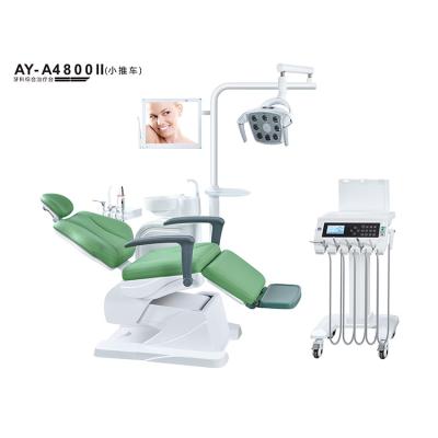 China second hand dental chair for sale Mobile Type Dental Unit Dentist Chair Dental Chair Unit With Air Compressor for sale