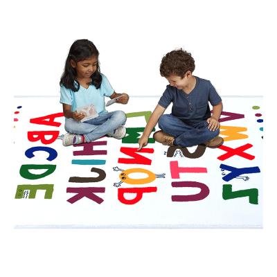 China Stain Resistant Rug For Home Decor Alphabet Pattern Children's Blanket Design Carpet for sale