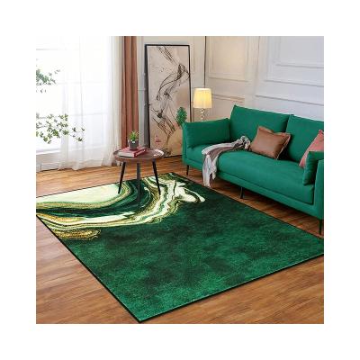 China Hot Selling Washable Custom Blanket Polyester Blanket Green Living Room Blanket Bedroom Rug for sale