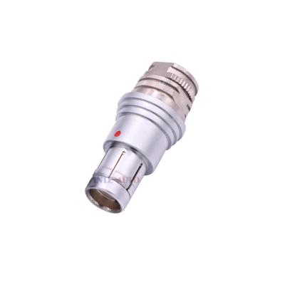 China 102 Size Automotive Straight Short Pins Plug 4 Pins Circular Connector Male Weld Half Shell Key Connector for sale