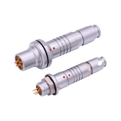 China audio & Visual Compatible Series 5 Pins Fisher 104 Circular Push-Pull Connector For Emission Equipment S104 SS104 DBP DBPU A053-130 for sale