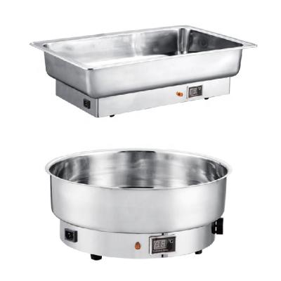 China Polish 6L Stainless Steel Mirror Shake Chafing Plate With Roll Top Structure For Other Hotel for sale