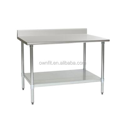 China Easily Assembled 304 Stainless Steel Worktables / Stainless Steel Worktable for sale