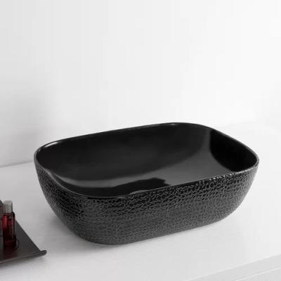 China Factory Wholesale Price Easy Clean High Density Non-slip Classic Cabinet Wash Ceramic Basin for sale