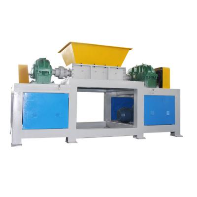 China Industry Waste Wood Pallet Recycled Rubber Tire Recycling Plastic Crusher Double Shaft Shredder Machine for sale