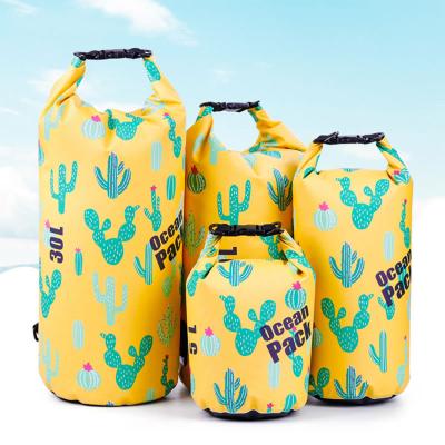 China 500D pvc tarpaulin customer printed 500d pvc tarpaulin camping floating waterproof ocean pack dry bag waterproof dry bag for sale