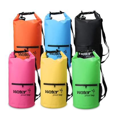 China 500D PVC Tarpaulin Outdoor Sports Waterproof Dry Bag For Mountain Bucket River Tracing Drift Swimming Bag for sale