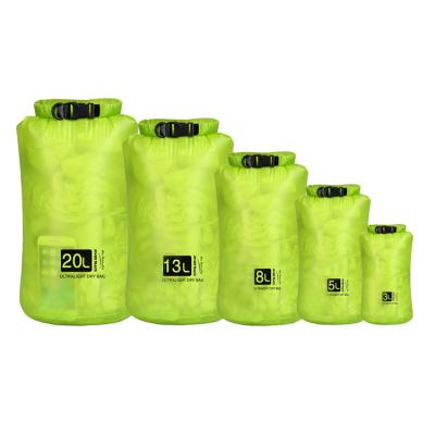 China 500D PVC Tarpaulin Custom Printed 2L 3L 5L 10L 15L 20L Ripstop Nylon Dry Sack Ultralight Waterproof Dry Bag for sale