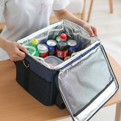 China Large Size Waterproof Picnic Customer Logo 500D PVC Tarpaulin Whosale Polyester Cooler Bag For Foods Insulated Cooler Bags for sale