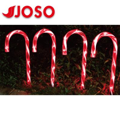 China SOLAR CANDY CANE LIGHT SOLAR CANDY CANE LIGHT 4PK JS00035 for sale