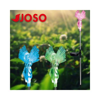 China LED Solar Fiber Angel Lighting Solar Powered Led Stick Light JS0005 for sale