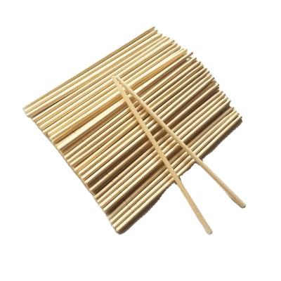 China Eco-friendly natural bamboo disposable round bamboo chopsticks personalized chopsticks with your logo for sale