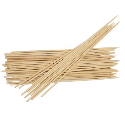 China Factory Non-Stick Chinese Fruit Picks Meat BBQ Skewer Bamboo Sticks for sale