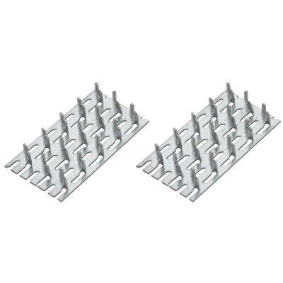 China Pronged Flat Mending Truss Connector Plate Galvanized 8 X 4 Inch For Wood Stud Roof Truss for sale