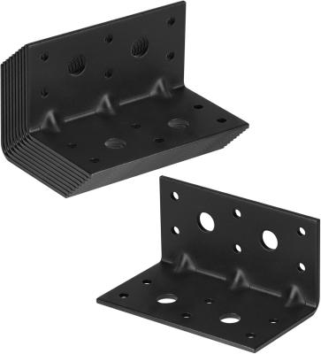 China Steel L Right Angle Brackets 2-1/8 X 2-1/8 X 4 Inch 90 Degree With Reinforcing Rib for sale