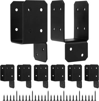 China Carbon Steel Mounting Joist Hanger Brackets For 2x4 Post To Wood Deck for sale