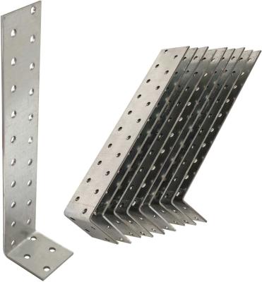 China Galvanised L Steel Angle Timber Anchor Brackets 40 X 200 X 40 Wood Joining Fixing for sale