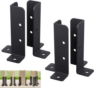 China Wood Fence Pergola Post Base Brackets Adjustable Fit 1.5x1.5 2x2 2x4 4x4 Post for sale