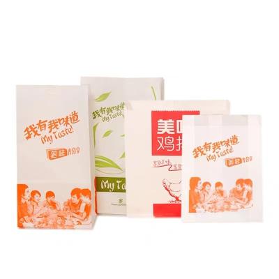 China Oil Proof And Insulation Wholesale Oil Proof Disposable Paper Bag Fried Chicken And Flea Doggie Bag for sale