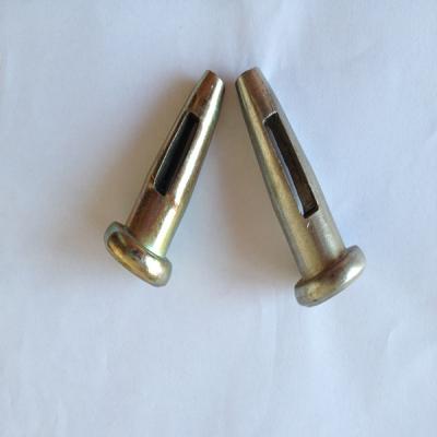 China Traditional concrete formwork pin, aluminum pin, flat head pin with wedge for sale