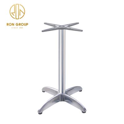 China Modern Decorative Metal Cafe Dining Table Leg Cast Aluminum Table Base For Restaurant for sale