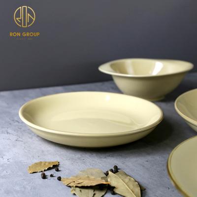 China Factory sales high quality viable home porcelain custard double ceramic snack dish for restaurant for sale