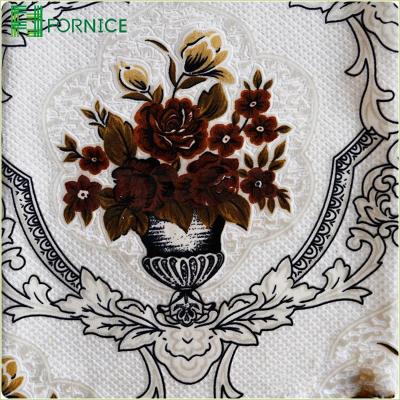 China High quality MOQ flame retardant soft stockings and comfortable Italian velvet burnout printed for sofa fabric for sale