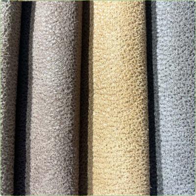 China New Arrival Embossing 100% Polyester Shrink-Resistant Suede Sofa Fabric Upholstery For OEM/ODM Custom for sale