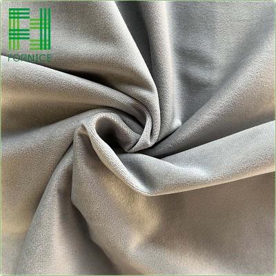 China Hot Selling 100% Polyester 180-500gsm Solid Color Velvet Curtain Shrink-Resistant Fabric For OEM ODM Custom for sale