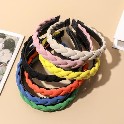 China European And American Single Braid Twist Braid Headband Cloth Style Environmentally Friendly Head Band For Women for sale