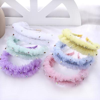 China WT698A Beautiful Perfect Finish Baby Chiffon Headband Party Style Headbands For Girls Headband For Woman for sale