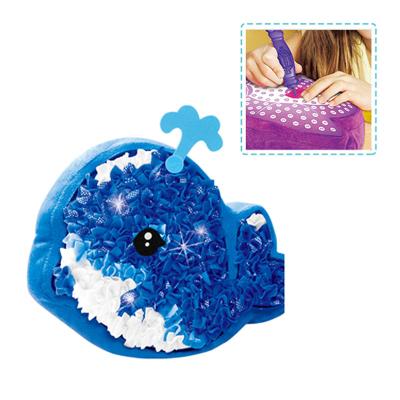 China Crafts For Kids Other Toys Handmade Art DIY Blow Cloth Pillow Whale Crafts For Kids for sale