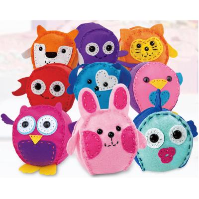 China 3d Cartoon Animal For Children's Educational Toy Creative Craft Craft Handmade Sewing Toys Animals Toy Play Set Diy Knitting Arts Hand-sewn Needles Educational Fabric Craft For Kids for sale