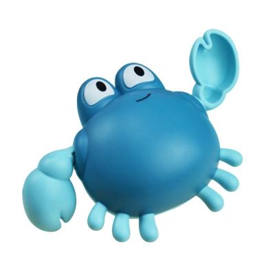 China Wind-Up Baby Bath Toys Cute Baby Crab Cartoon Wind-Up Water Toy Swimming Toys For Children for sale