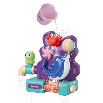 China Spinning Shower Crab Shower Toy Octopus Bathtub Play Games Dolphin Flow Waterwheel Jet Bath Toys For Kids Crab Spinning Shower Toy Octopus CPC for sale