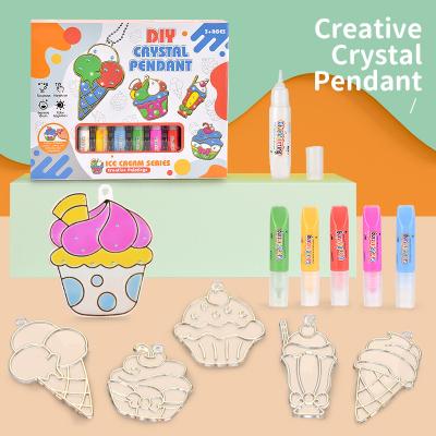 China Creative Kids DIY Crafts Diamond Glue Painting Window Art Sun Ice Cream Catcher Kids DIY Crafts for sale