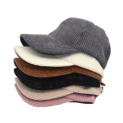 China Fashion COMMON Bright Silk Striped Corduroy Winter Sports Warm Hats for sale