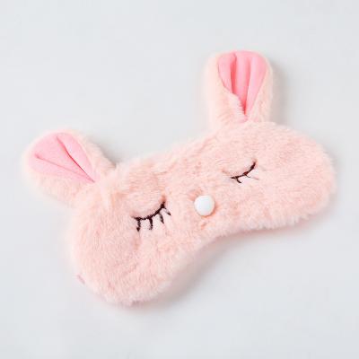 China Fanshion Winter Pink Plush Rabbit Koala Shading Cartoon Sleeping Unisex Eye Mask for sale