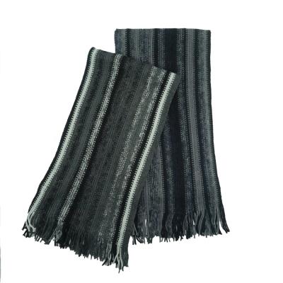 China Wholesale High Quality Cheap Striped Knitted Scarf Autumn Winter Soft Touch Feeling for sale