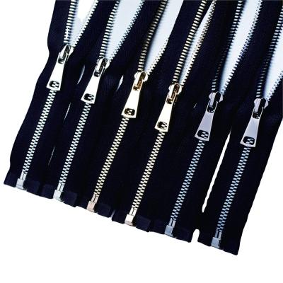 China Wholesale high quality personalized custom made nickel free metal zipper for garment for sale