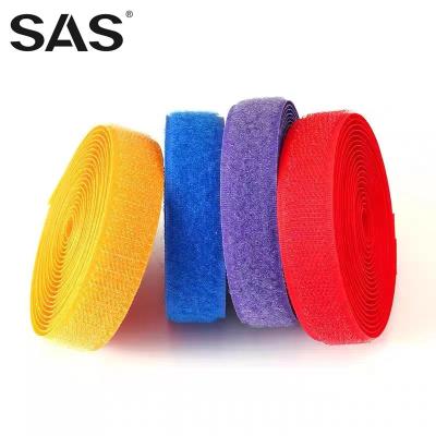 China Customized High Quality Viable Color Self Adhesive Hook And Loop For Uniform Shoes Fastener Tape for sale