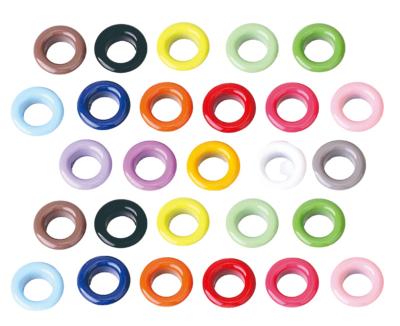 China Factory Nickel Free Metal SAS Garment Eyelets Colored Grommet Metal Grommets for Clothing and Shoes for sale