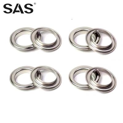 China SAS Nickel Free Ring Eyelet for Shoe Manufacturer Custom Engraved Logo Metal Accessories Handbag Customized color for sale