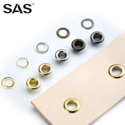 China High Quality Nickel Free Shoe Eyelet Garment Accessories Round Custom Colored Metal Brass Grommets for sale