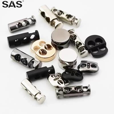 China Good Quality Nickel Free SAS Metal Adjustment Stopper Rope Lock Hog Nose Metal Spring Stopper For Bags for sale